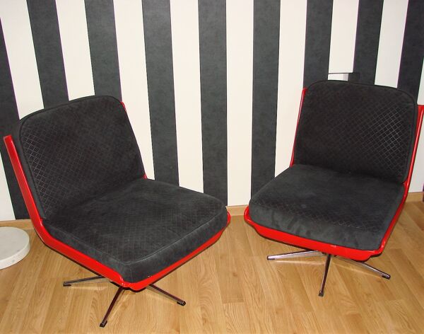 Paire de fauteuils Dinna Veb Mobel Kombinat, Allemagne années 1960