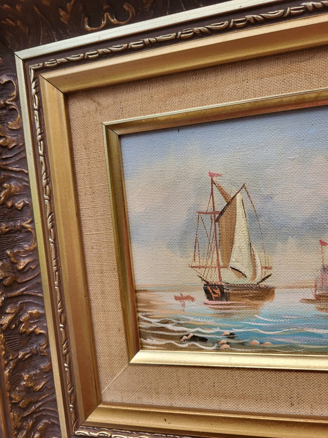 Old boat painting