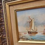 Old boat painting