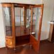 Louis XVI style silver showcase In marquetry
