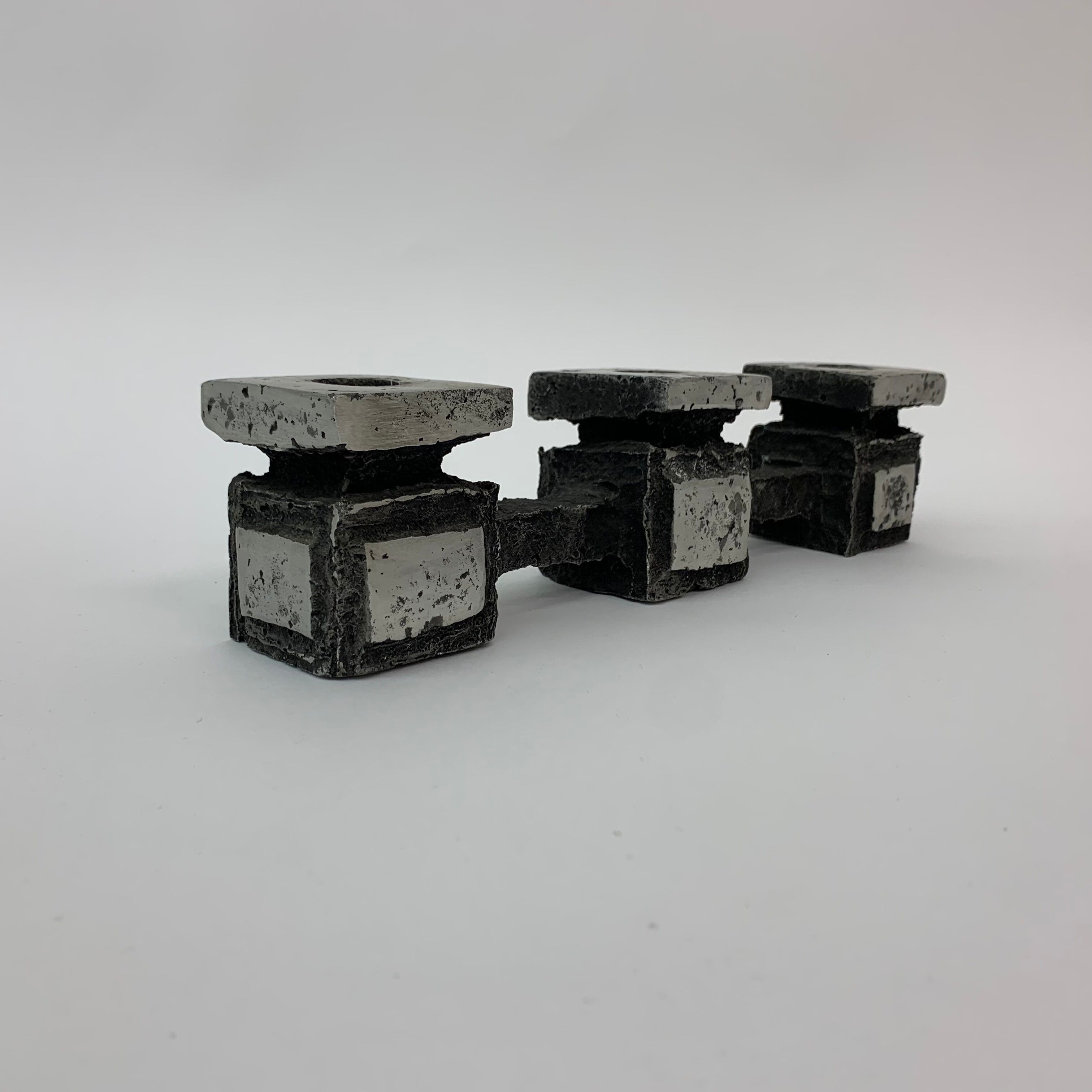 Mid-century design brutalist candle holder , 1970’s