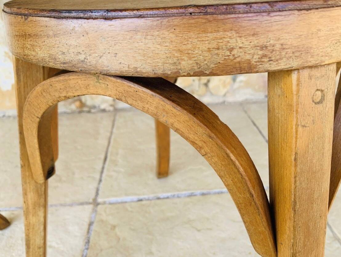 Pair of Vintage Baumann Stools, Model 92, Circa 50s/60s