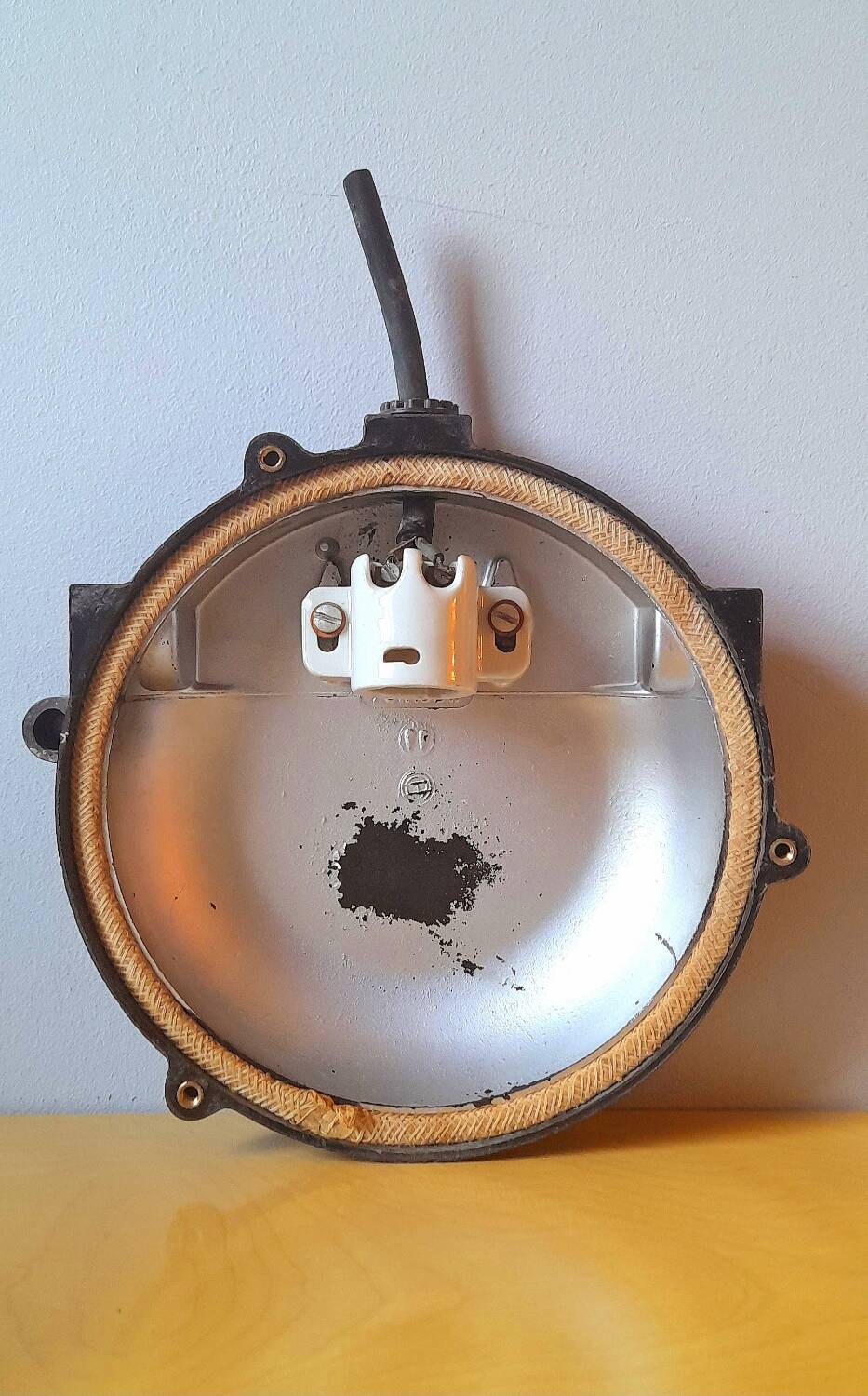 Holophane porthole wall light