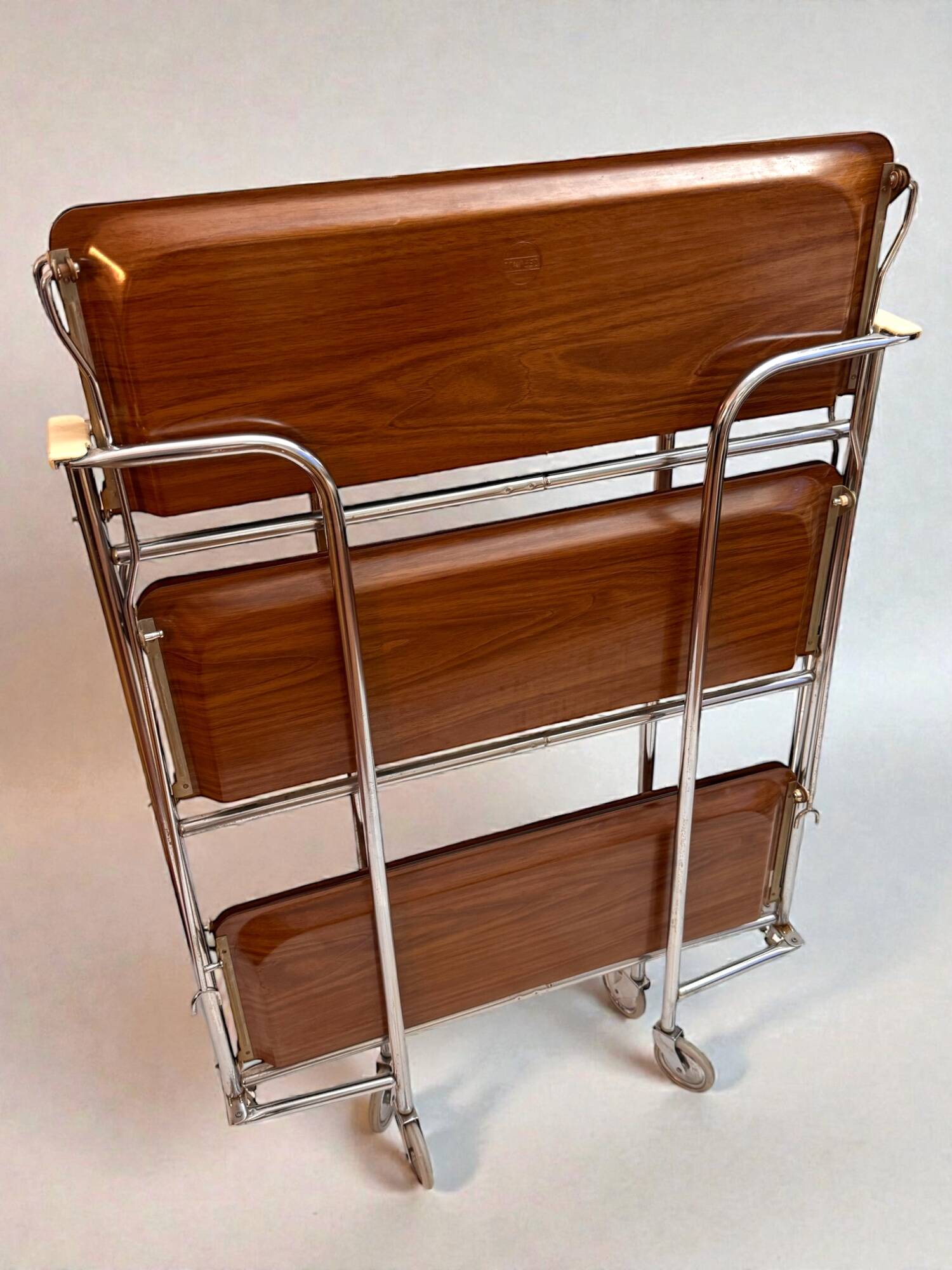 Rare Bremshey Gerlinol Dinett dessert trolley with 3 shelves - 1970