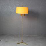 Mid Century modern brass floor lamp, 1950s