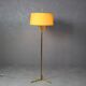 Mid Century modern brass floor lamp, 1950s