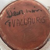 Large glazed and coloured ceramic soup tureen - Vallauris