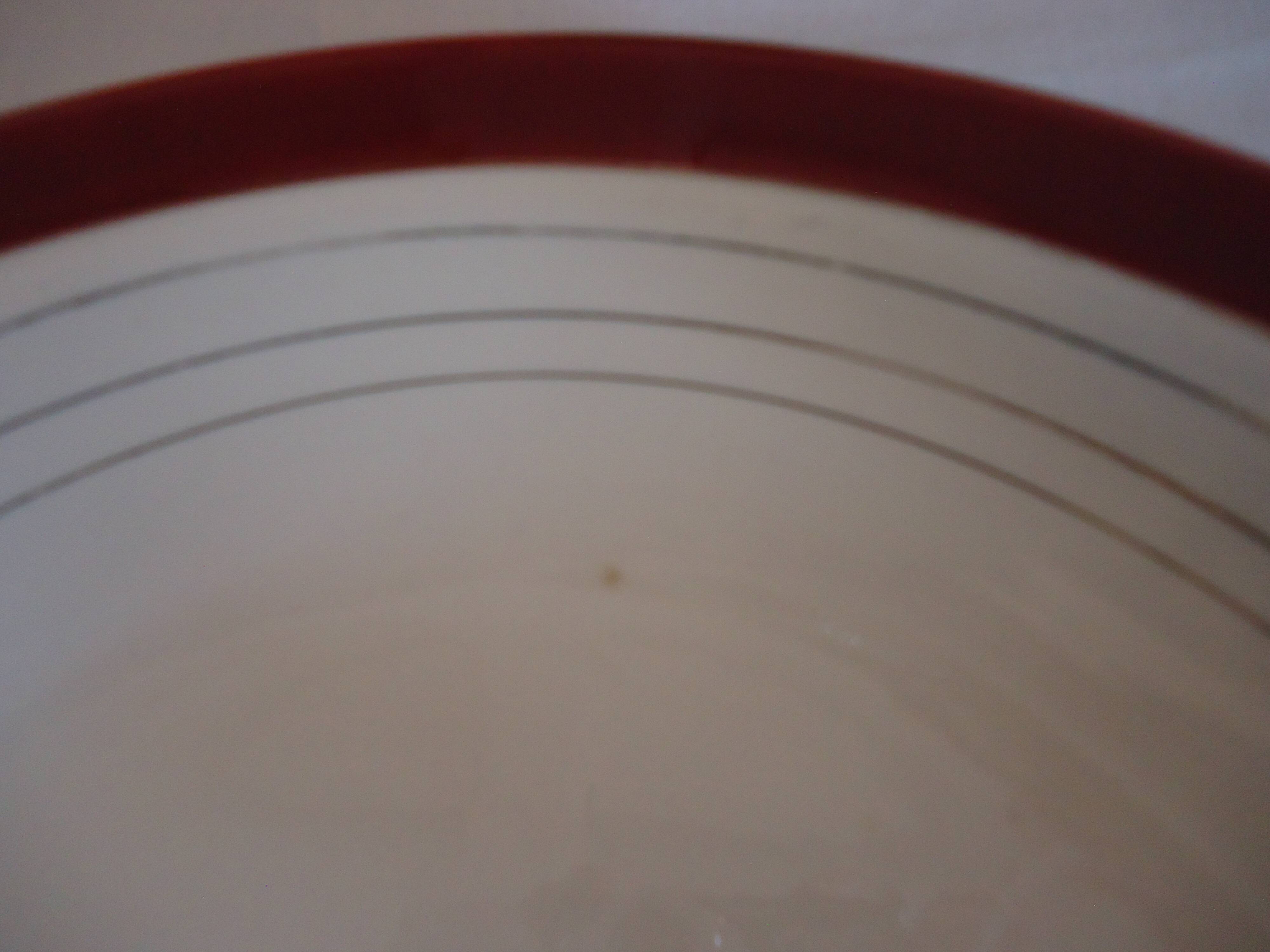 Round, hollow, opaque porcelain serving dish by digoin sarreguemines pasteur