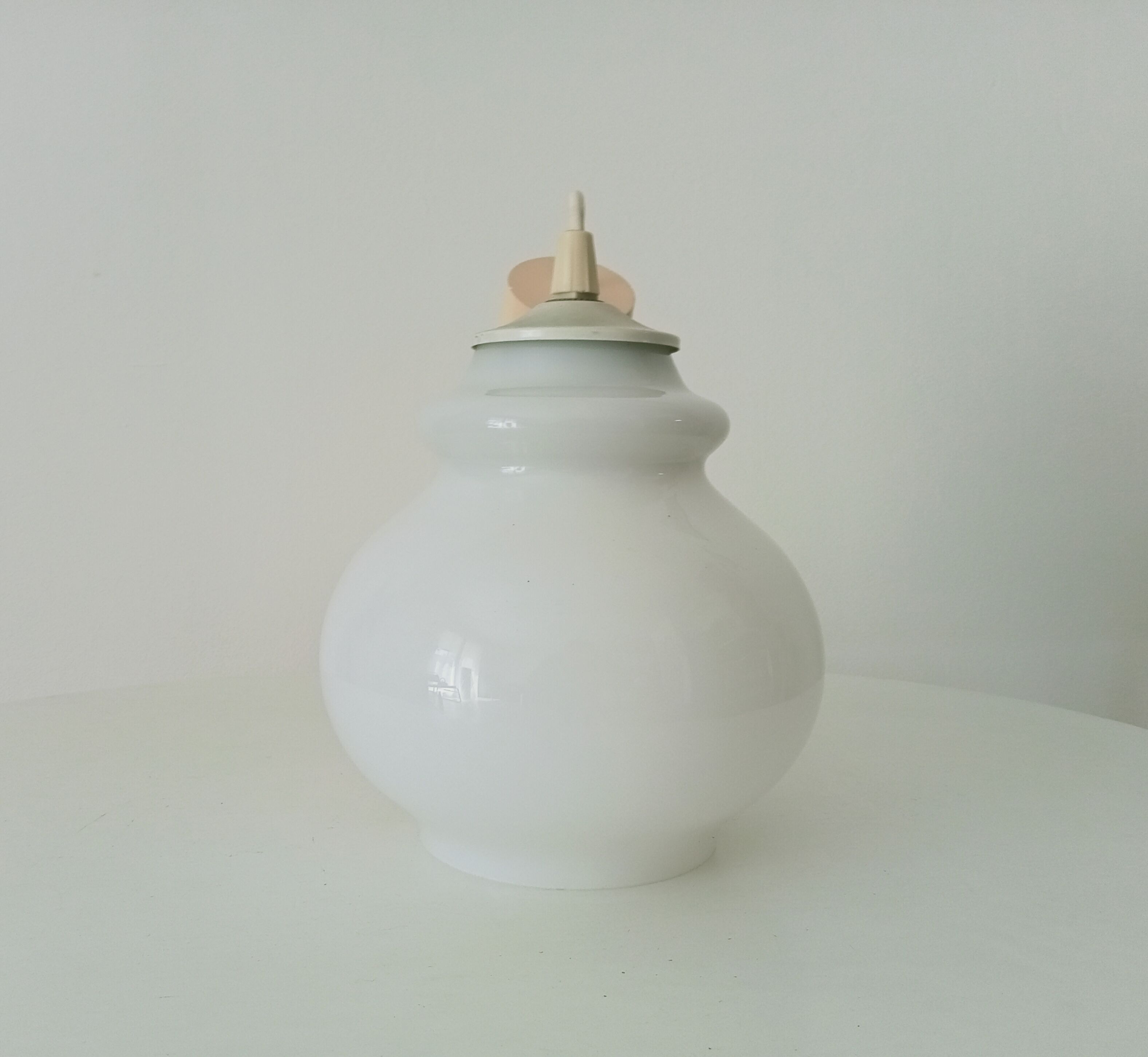 Vintage opaline pendant lamp