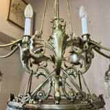 Large chandelier counter, billiards, casino