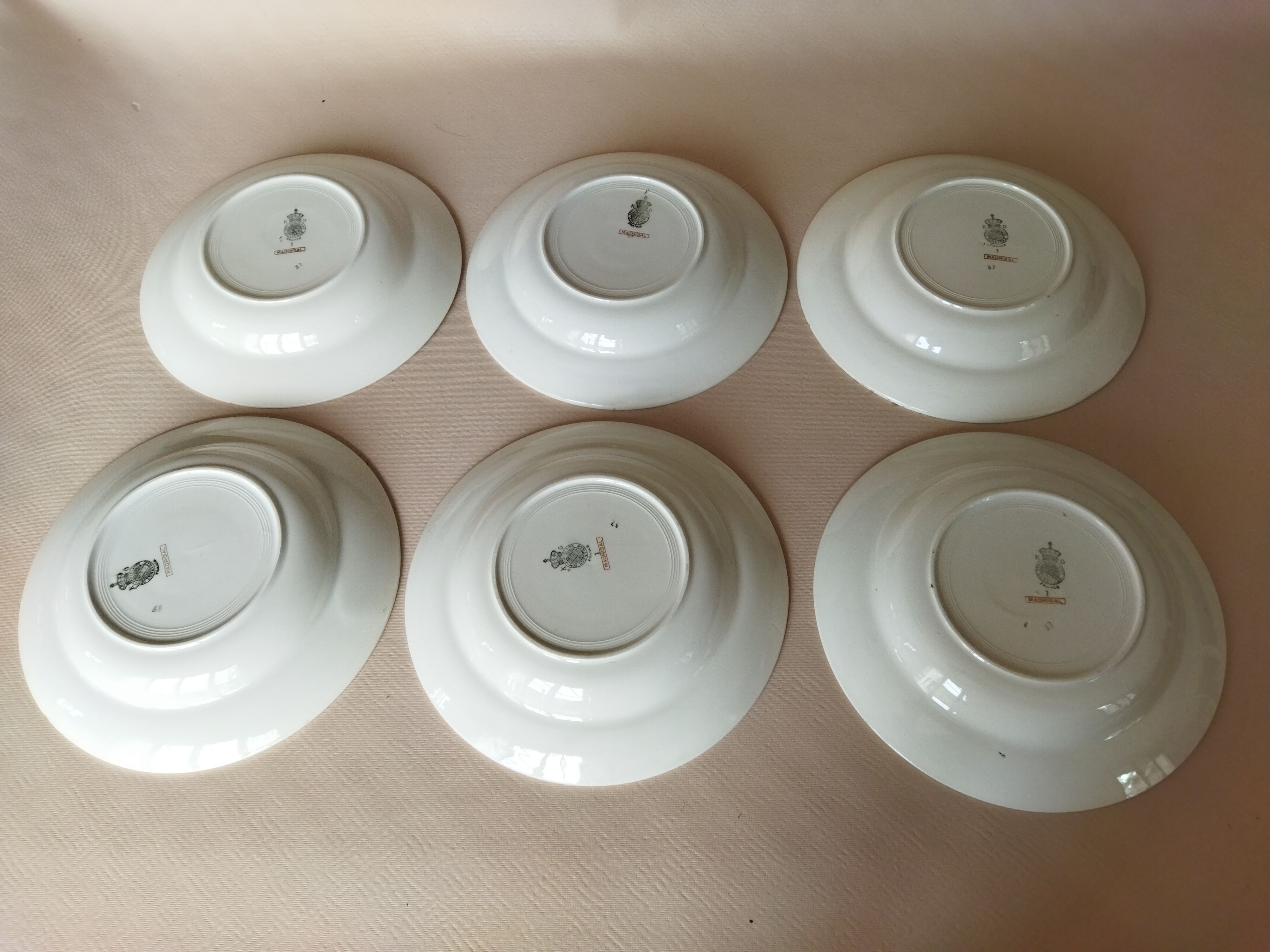 12 K&G Lunéville soup plates, Madrigal model