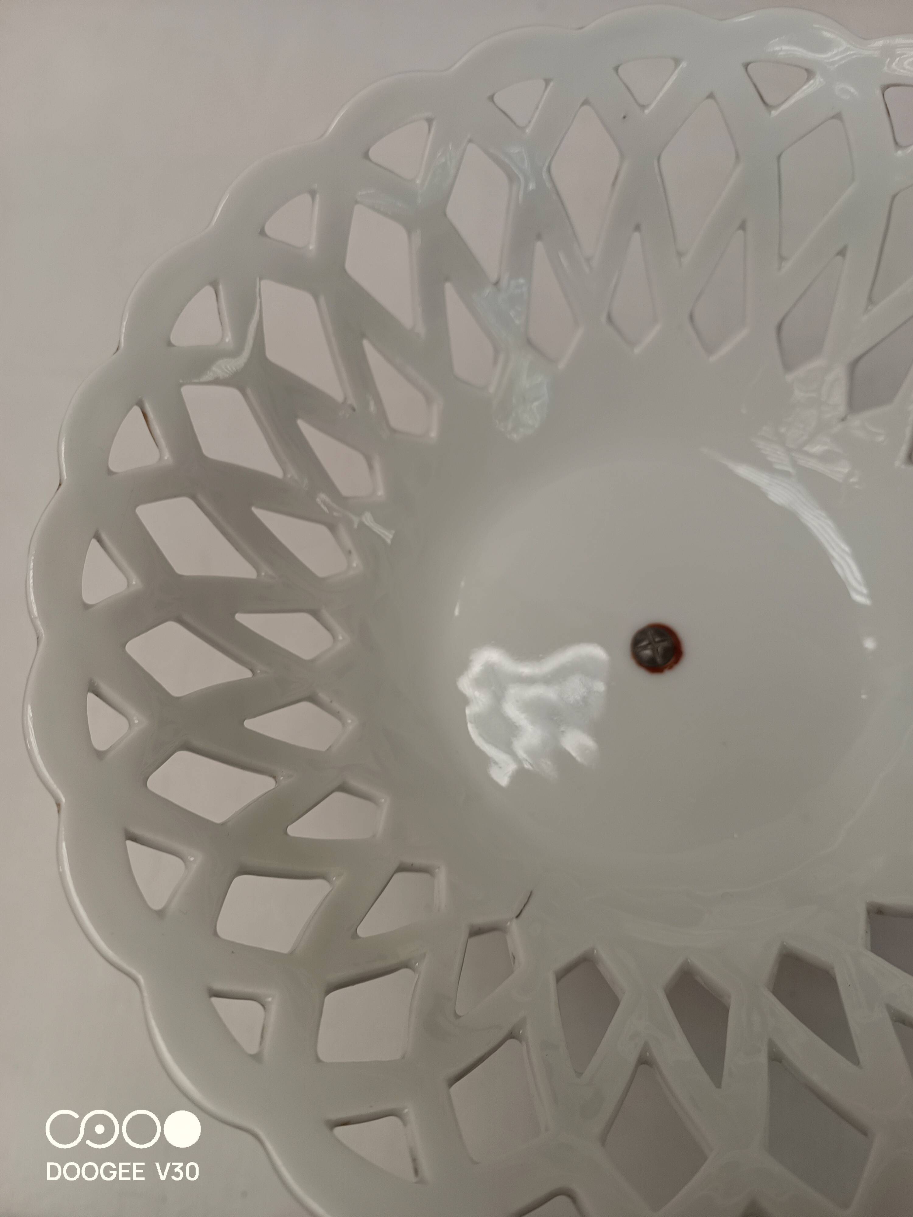 Ceramic fruit bowl basket centerpiece basket