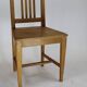 Solid beech chair with Scandinavian bistro wood seat