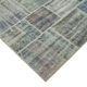 Hand-knotted oriental overdyed 173 cm x 242 cm grey patchwork carpet