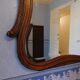 Louis XV style rocaille mirror in walnut, wall-mounted, 110x85cm