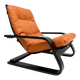 Reupholstered cognac coloured lounge chair, 1960s