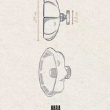 MARIA - Biscuit Porcelain - Wall light