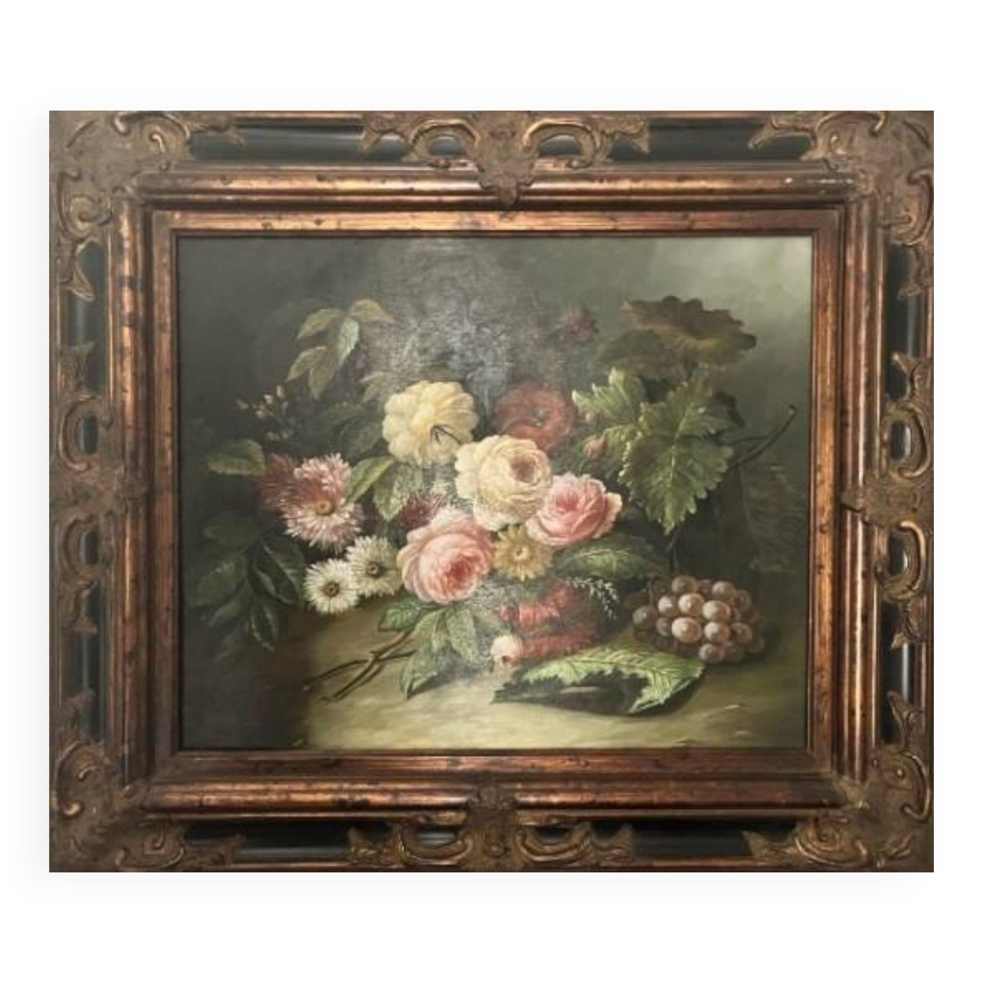 Reynols, French School Still Life with Flowers Early 20th Century