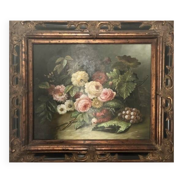Reynols, French School Still Life with Flowers Early 20th Century