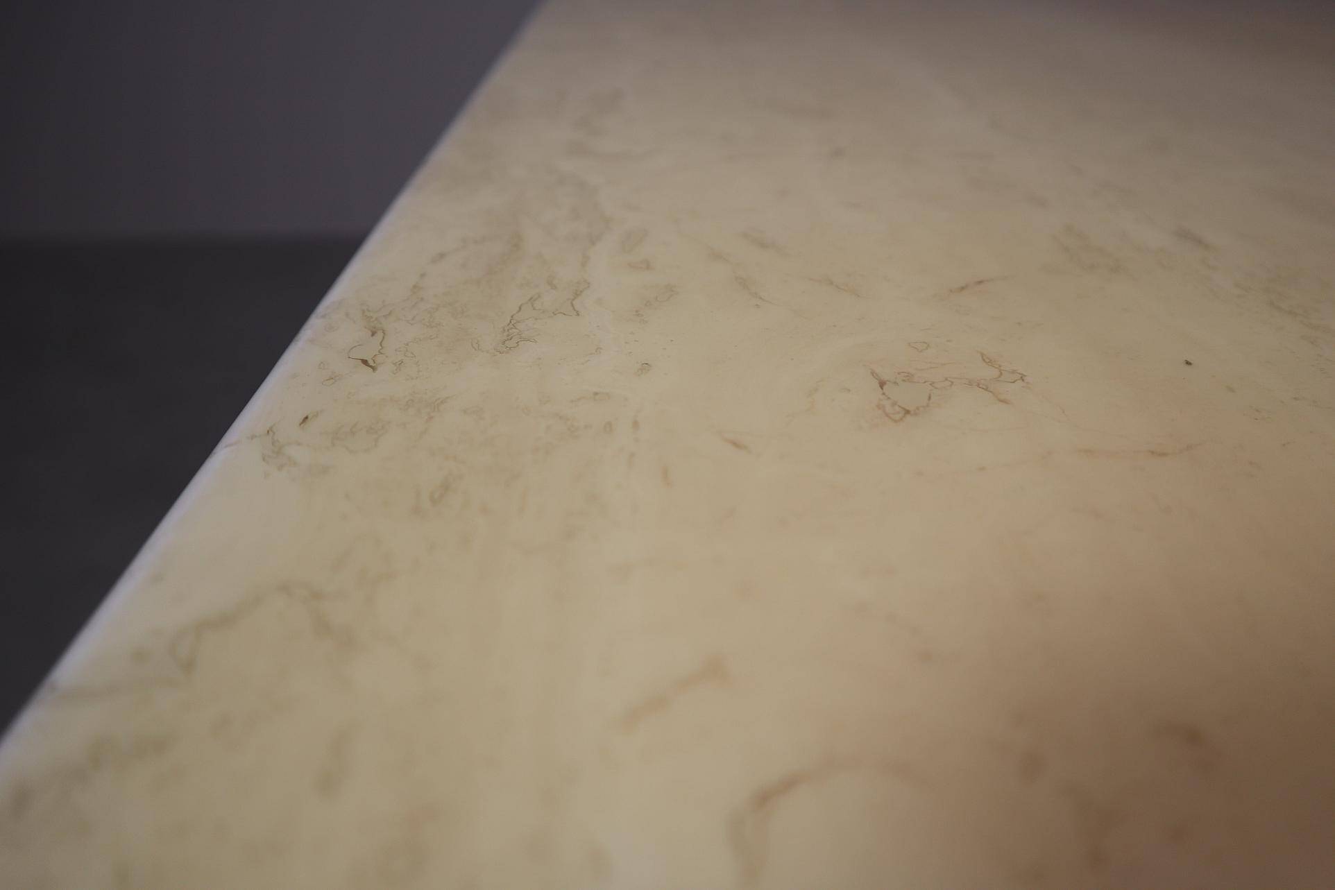 Travertine dining table, Italy 1960s