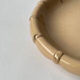 Salins Art Deco beige and gold fruit bowl