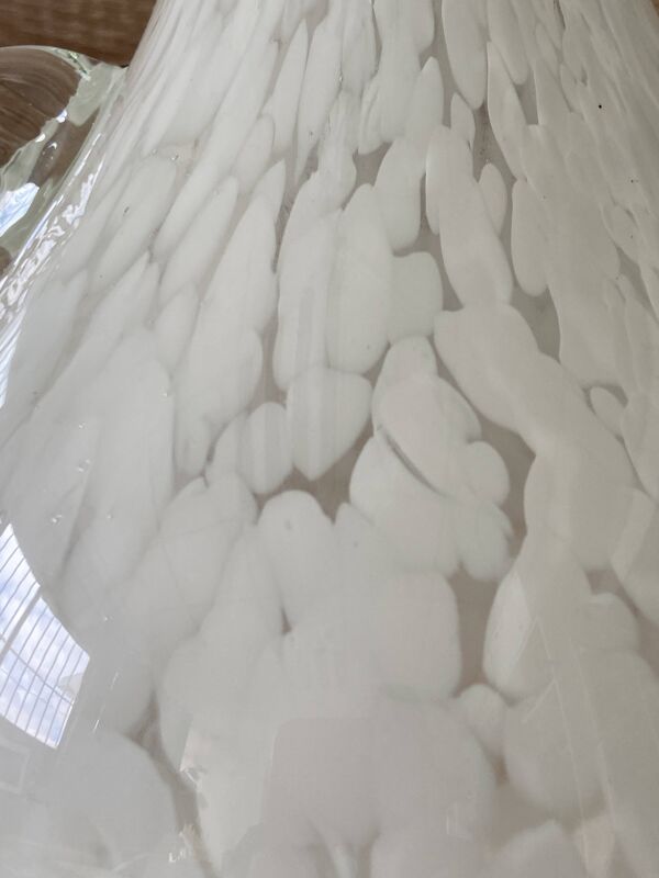 Atypique Vase en Verre Marbré de Murano Verriers Vénitiens Design Poisson