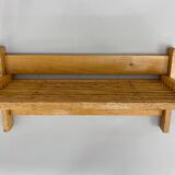 Mid-century Coat Hanger with Folding Shelf, Czechoslovakia