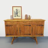Vintage rattan sideboard from the 50/60s