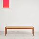 Large teak and rope bench by Niels O. Møller, Denmark, 1960s.