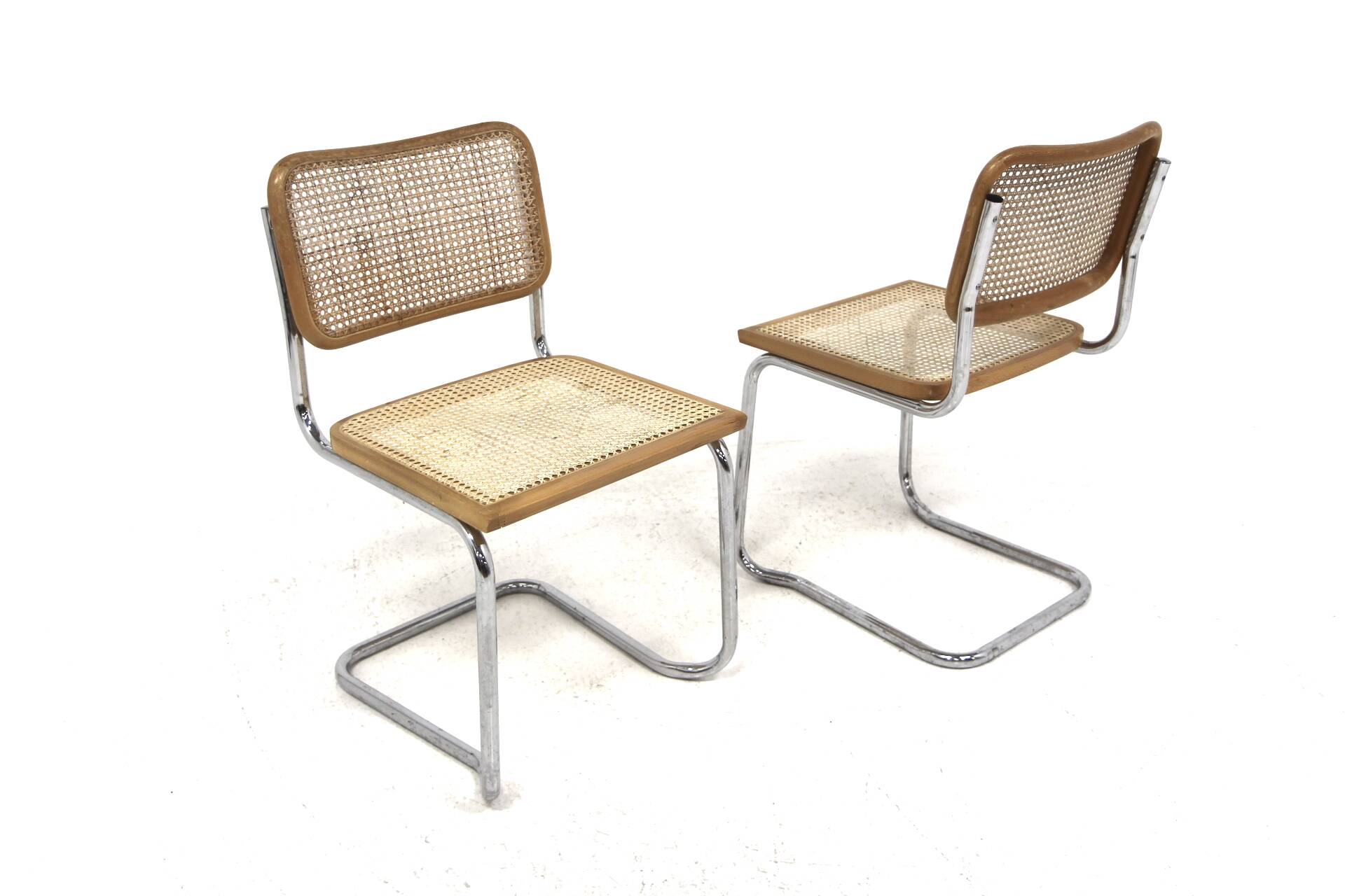 Set de 2 chaises "B32", Marcel Breuer, Italie 1990