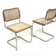 Set de 2 chaises "B32", Marcel Breuer, Italie 1990