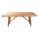 Large extendable dining table in oak by Guillerme and Chambron 1960.