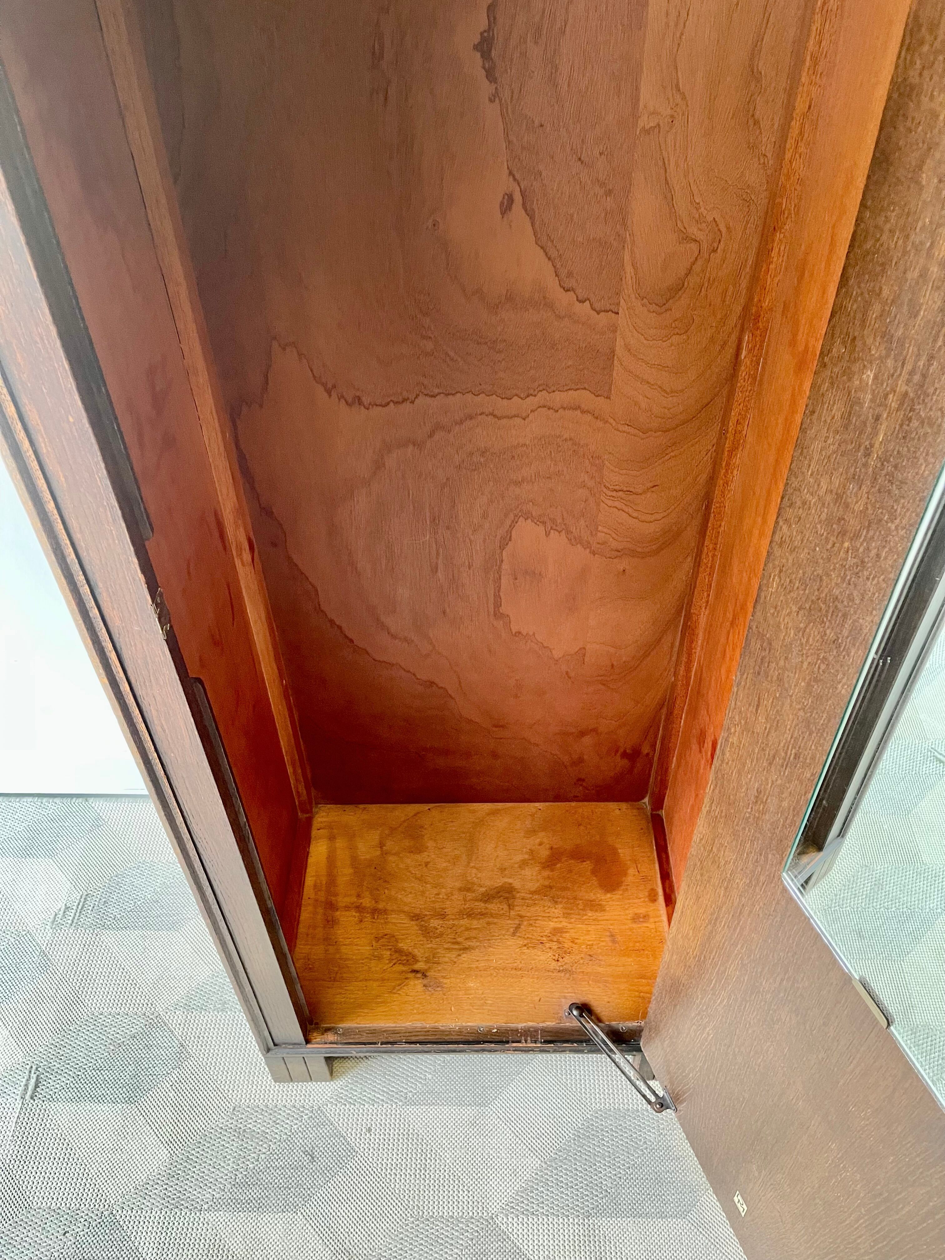 Vintage single art deco wardrobe