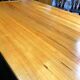 Vintage elm table Maison Regain 80s