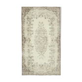 Tapis anatolien tissé à la main antique 1980s beige tapis 181 cm x 320 cm