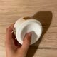 Vintage white Suze ashtray
