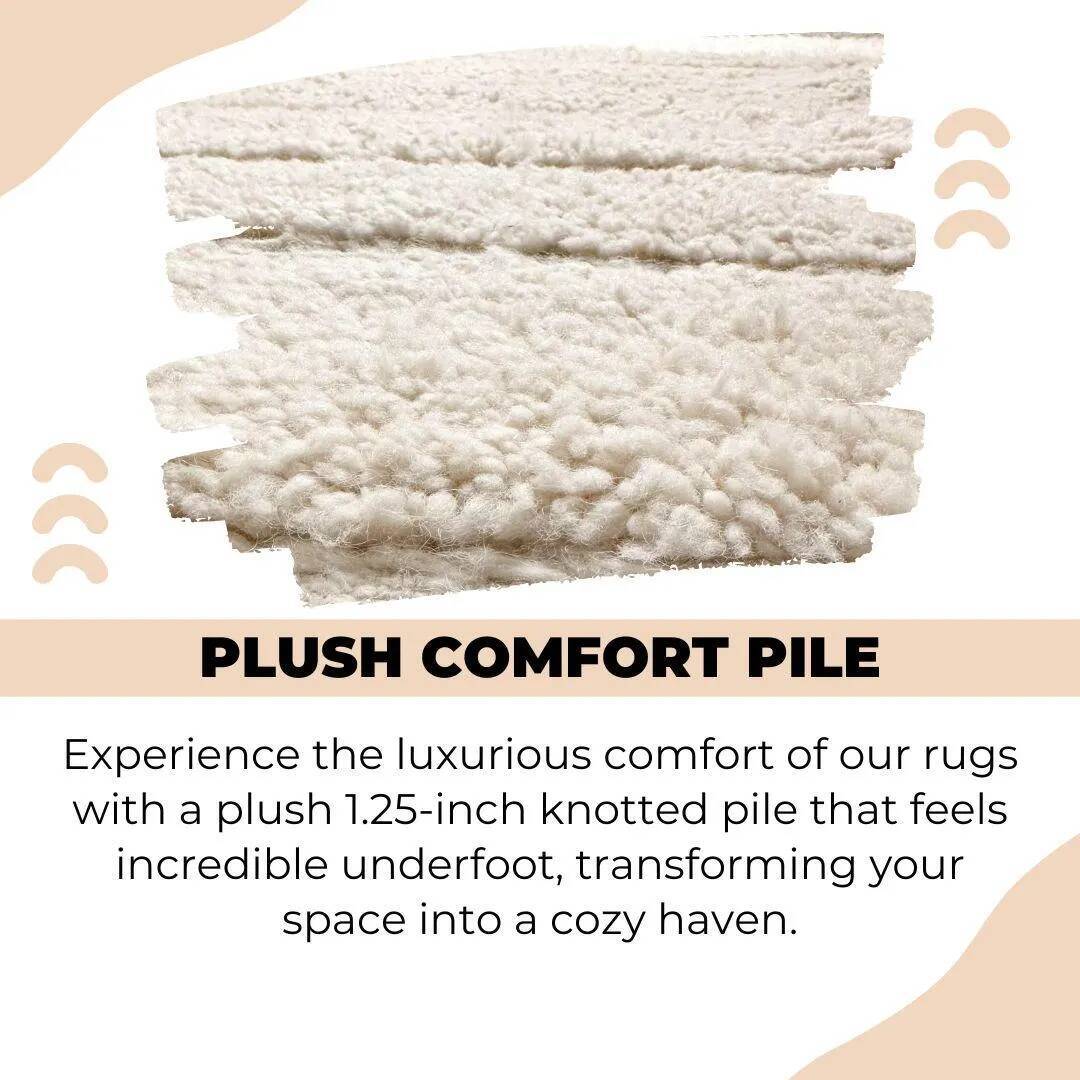 Large Moroccan wool rug 3 x 2 m