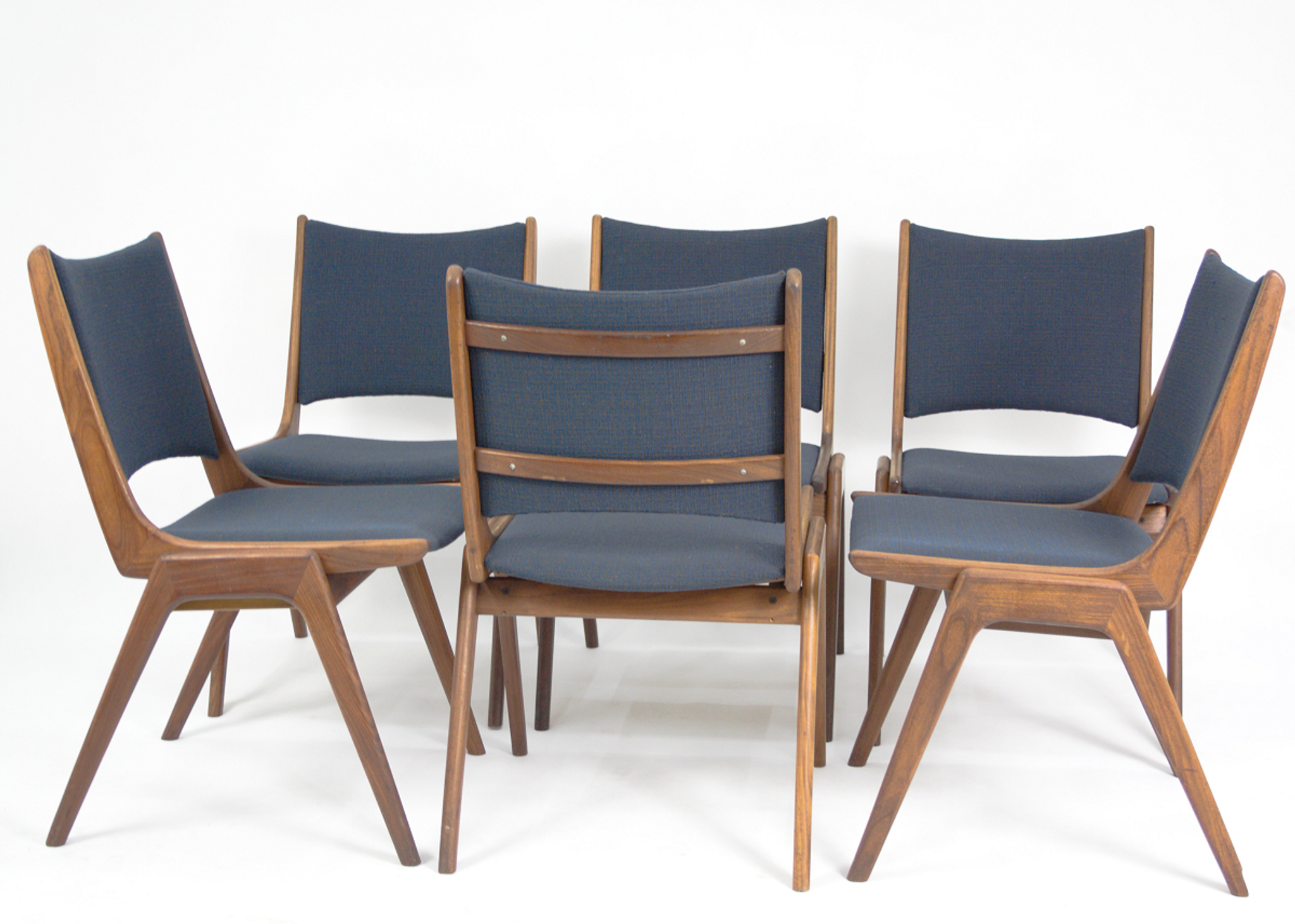 6 teak chairs