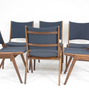 6 teak chairs