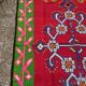 Red kilim rug in pure wool handmade 195x340cm