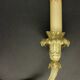 Large pair of Louis XVI style sconces from the 19th century - gilded bronze