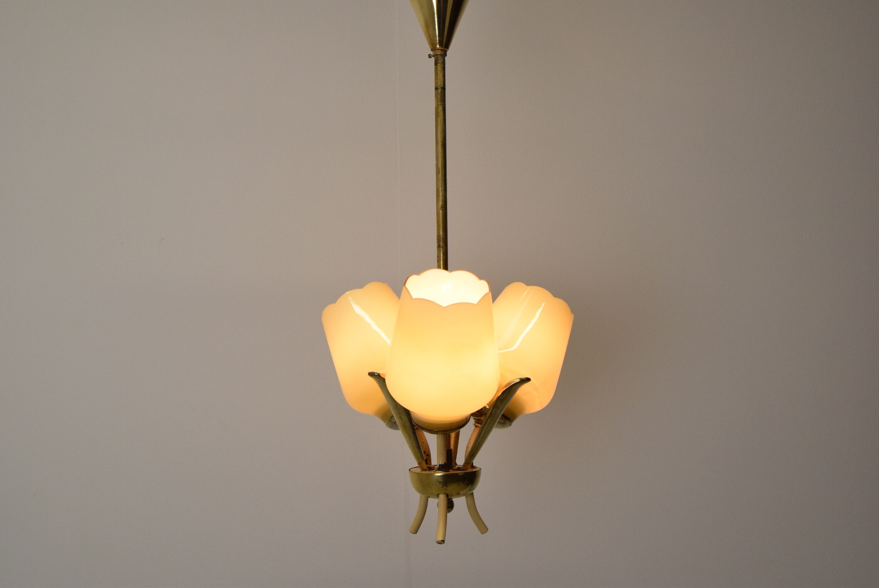 Mid-century Chandelier,Czechoslovakia,1960