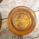 Series of 8 amber glasses