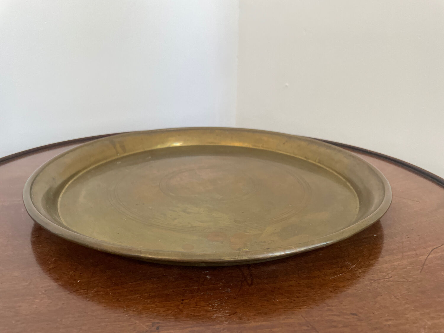 Antique brass tray