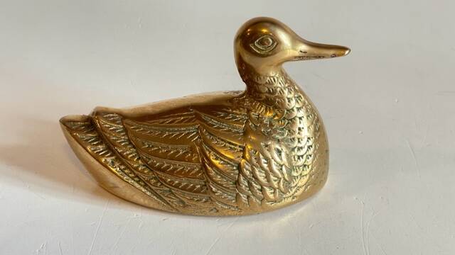 Canard en laiton vintage