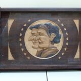 Tableau en bois scupté