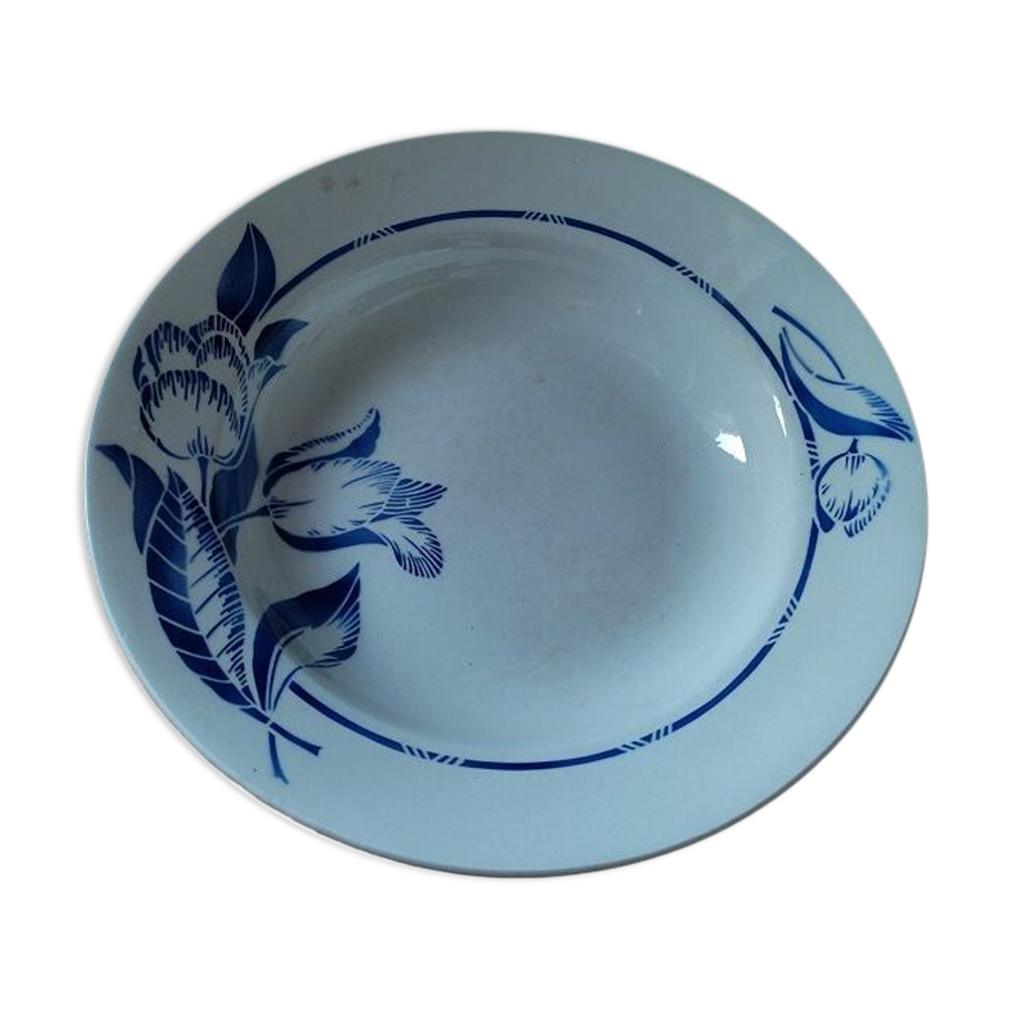 Porcelain hollow dish sarreguemines claire