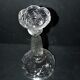 Portieux candlestick draped in moulded glass h22cm