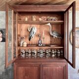 Glass-fronted bookcase