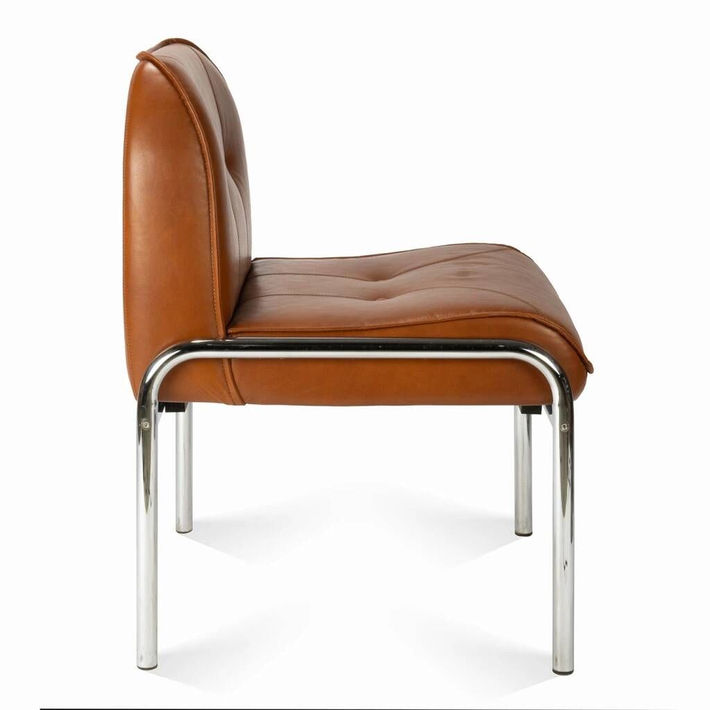 The 'Eurochair' leather armchair by Girsberger